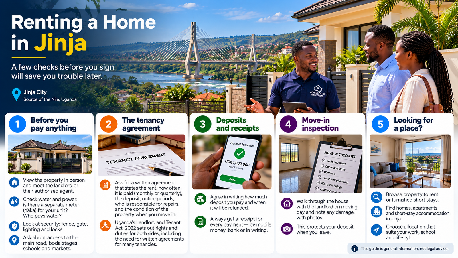 Renting a home in Jinja: a checklist for tenants