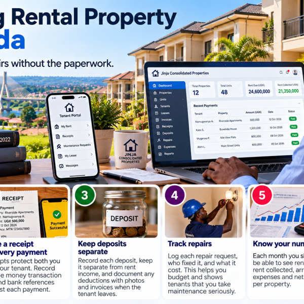 Managing rental property in Uganda: rent, receipts and repairs without the paperwork
